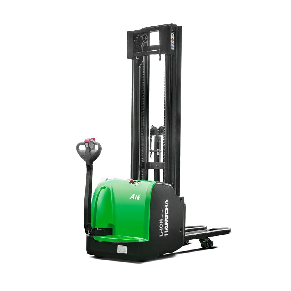 Equipamentos de armazém Hangcha A series High Range Pedestrian Pallet Stacker With Initial Lift(Li-Ion)