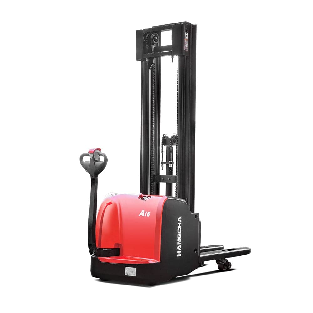 Equipamentos de armazém Hangcha A series High Range Pedestrian Pallet Stacker With Initial Lift