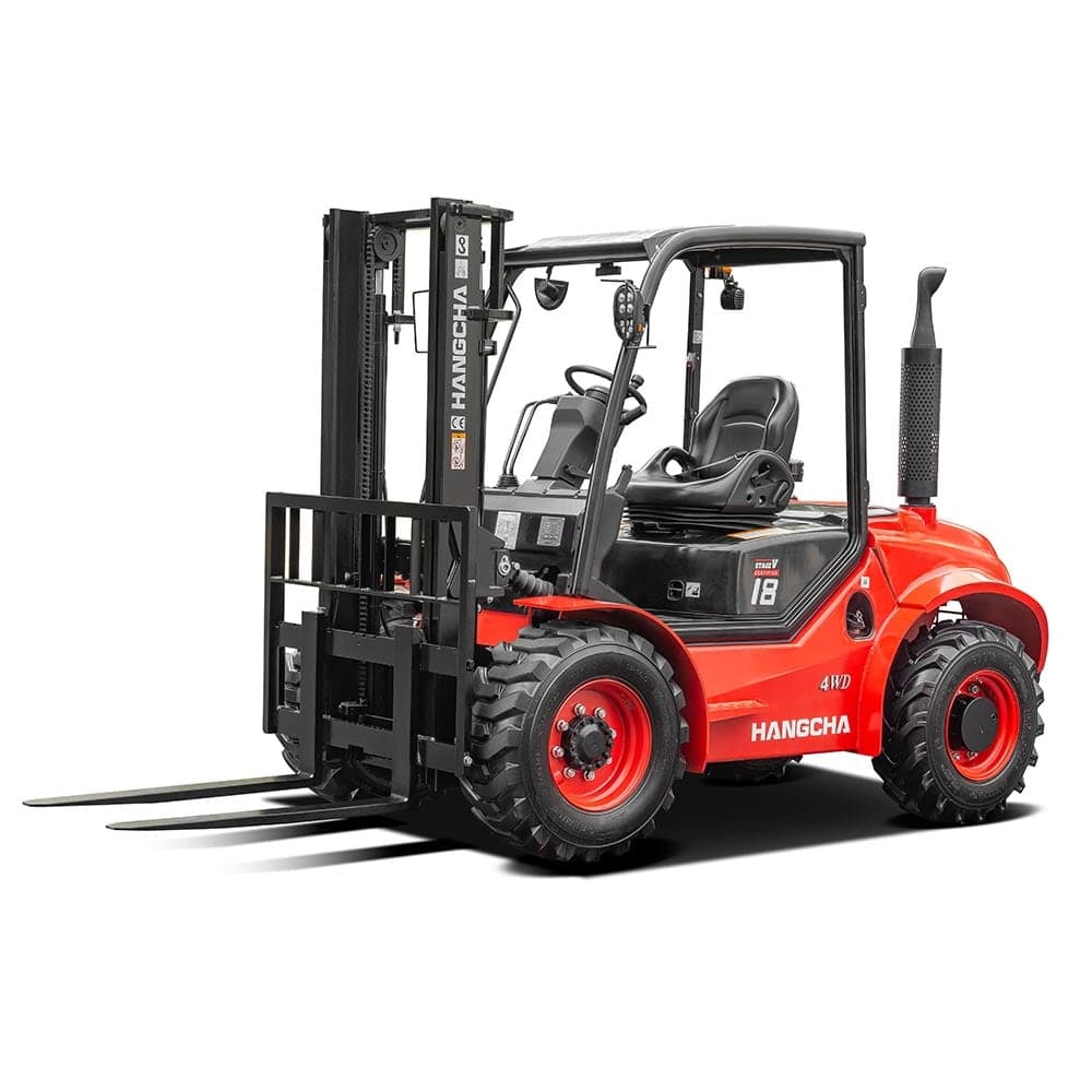 Empilhadeiras Hangcha 1.5-1.8t Four-Wheel Drive Rough Terrain Forklift Truck