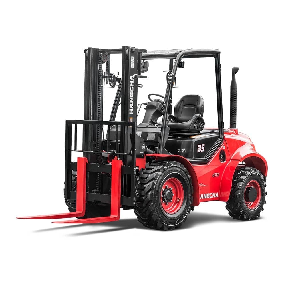 Empilhadeiras Hangcha 2.5-3.5t Four-Wheel Drive Rough Terrain Forklift Truck