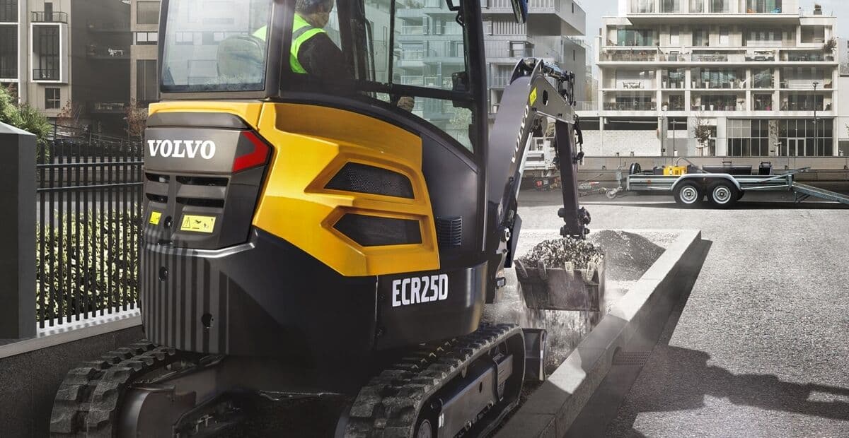 Mini escavadeiras Volvo CE ECR25D