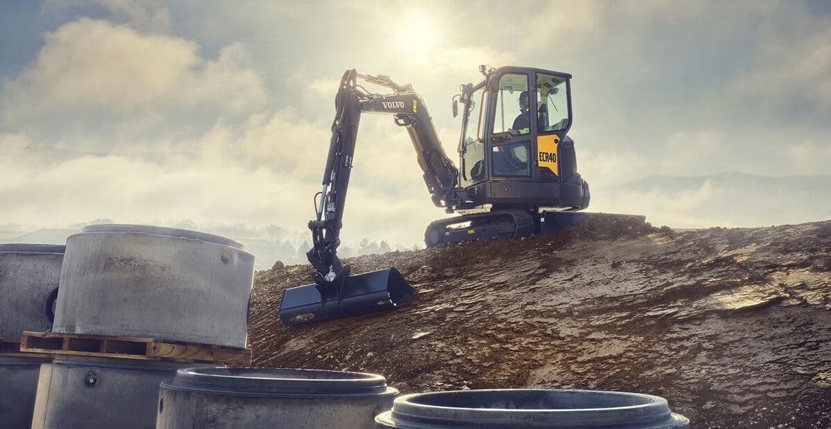 Mini escavadeiras Volvo CE ECR40